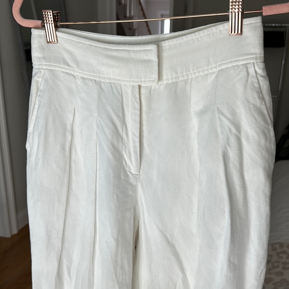 Karen Millen White Linen Pants